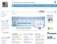 Tablet Screenshot of camara.ilheus.ba.io.org.br