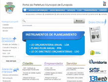 Tablet Screenshot of eunapolis.ba.io.org.br