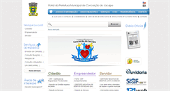 Desktop Screenshot of conceicaodojacuipe.ba.io.org.br