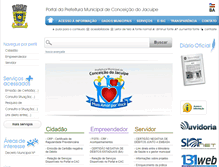 Tablet Screenshot of conceicaodojacuipe.ba.io.org.br