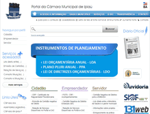 Tablet Screenshot of camara.ipiau.ba.io.org.br